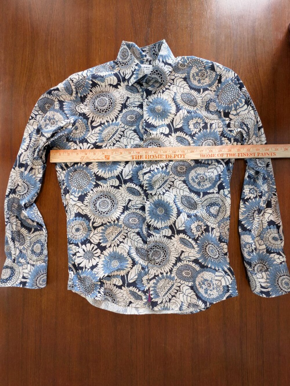 TM Lewin Liberty print long sleeve dress shirt, M